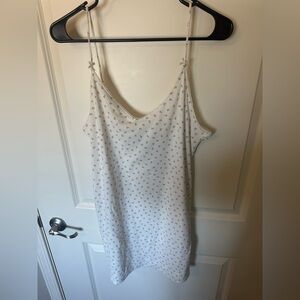 H&M White Floral Bodycon Slip Dress